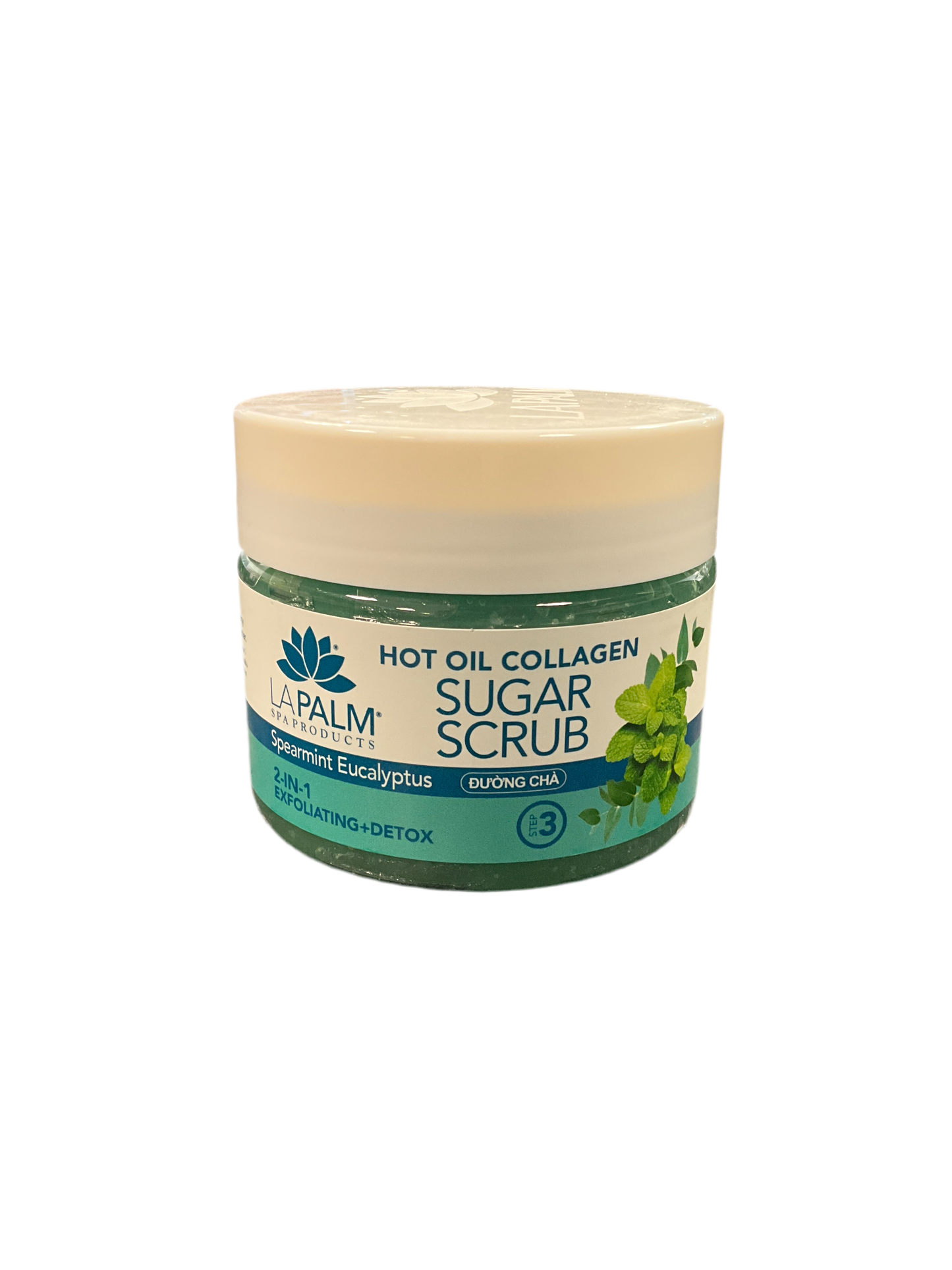 La Palm Hot Oil Sugar Scrub - Spearmint Eucalyptus 12oz