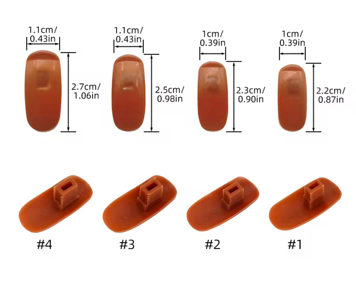 Training Hand Refill Nail Tips