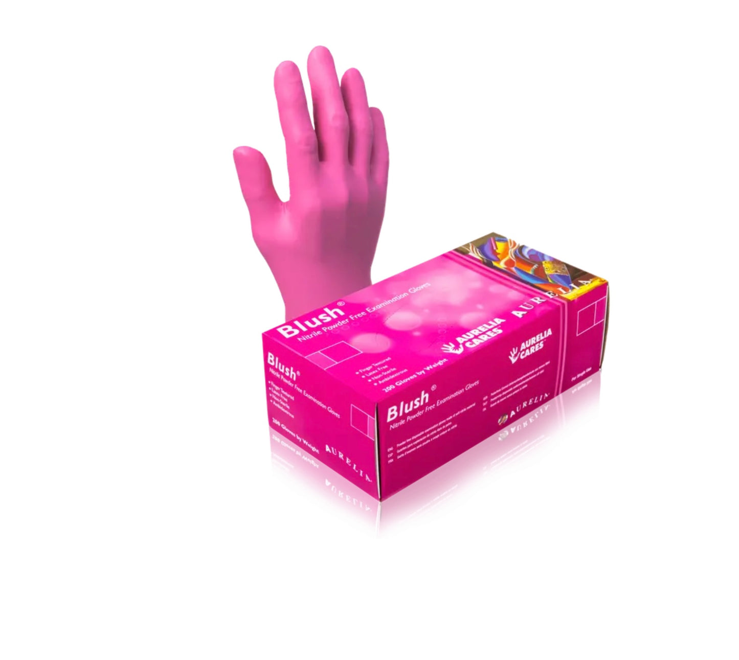 Aurelia Blush Nitrile Gloves