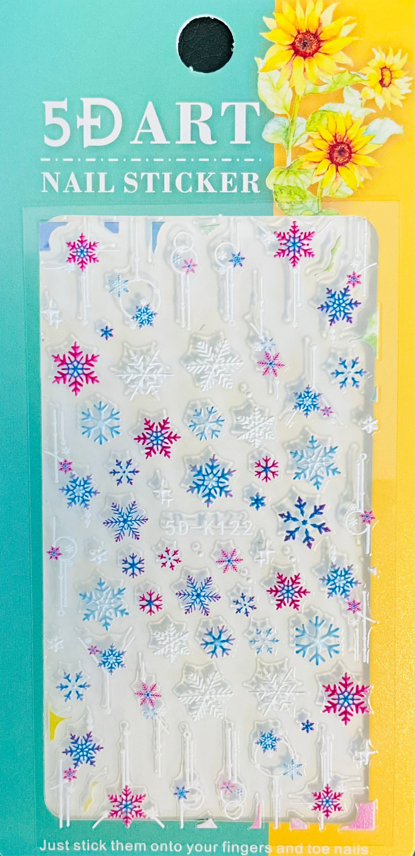 5D Color Snowflake Sticker