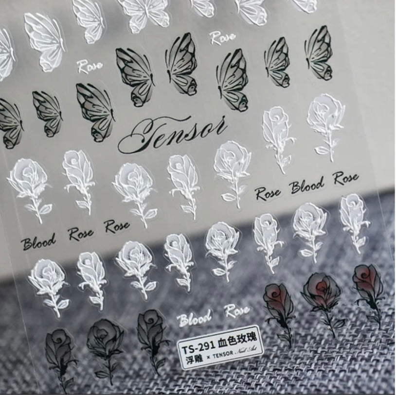 Rose Nail Sticker