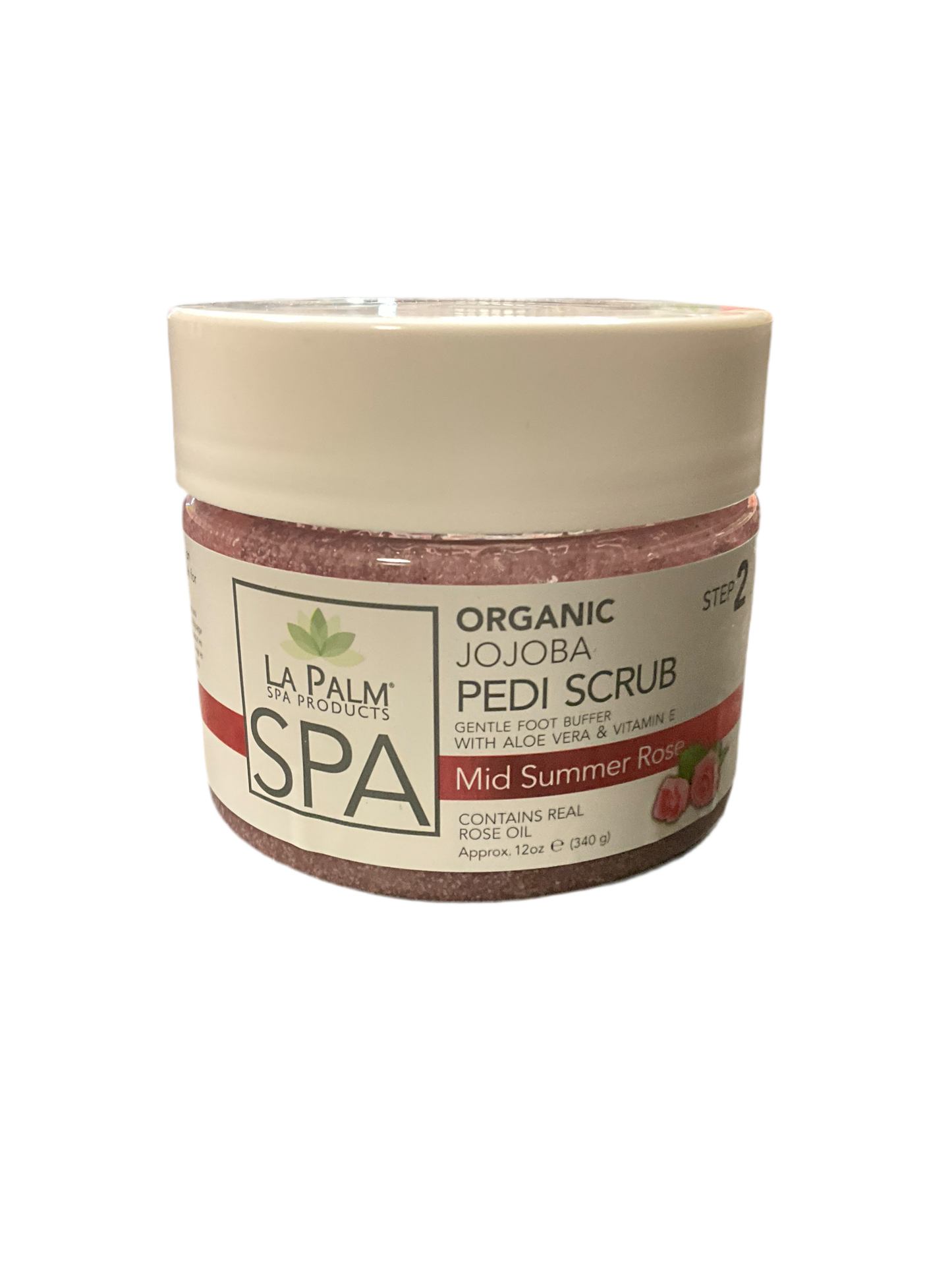 La Palm Pedicure Gel Scrub - Mid Summer Rose 12oz