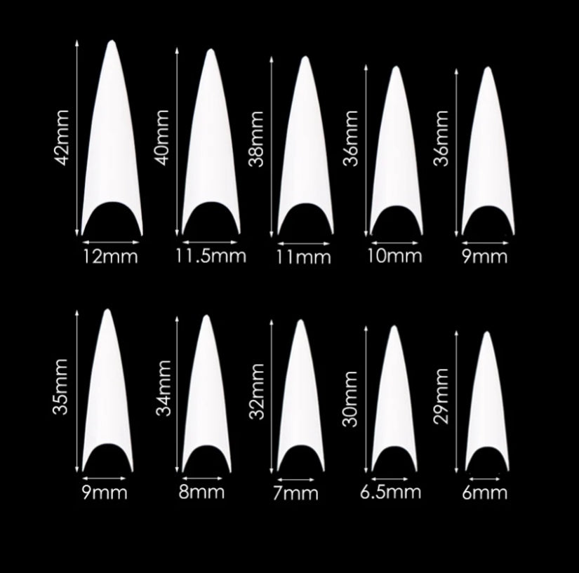 Long Stiletto Natural